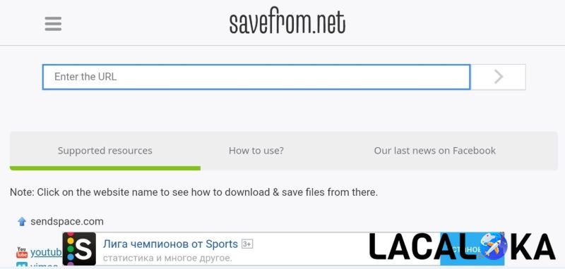 SaveFrom là nền tảng tải video từ mạng xã hội được rất nhiều người ưa thích sử dụng